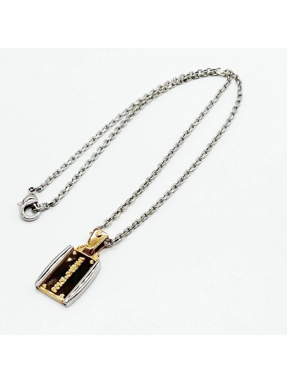 D and G Pendant Necklace Silver Gold 200-081425